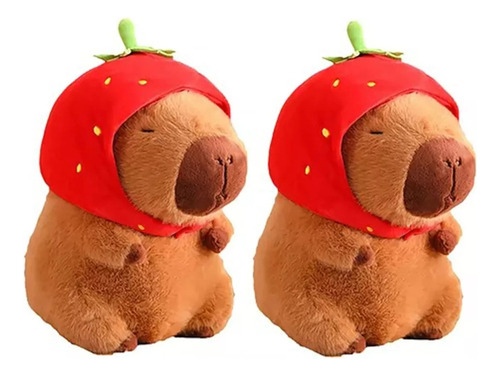 2 Pcs Peluches De Capivara E Mochilas Pequenas De Tartaruga