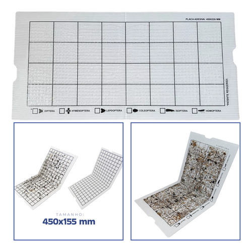 5 Pçs Refil 450x155mm Armadilha Pega Mata Mosca Mosquito
