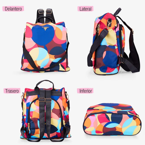 Mochila De Mujer Bolso Mochila Impermeable Tela Oxford | Meses sin intereses