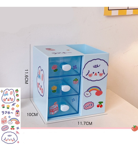 Caja De Almacenamiento De Escritorio, Diseño De Cajón, Gran