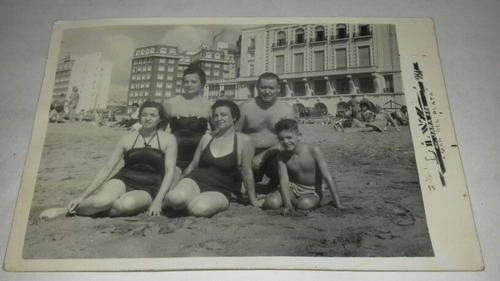 Foto Antigua Mar Del Plata Playa Familia Trajes De Baño Mall