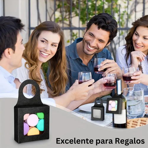 Caja Para Botellas De Vino, Recuerdos, Kraft - 14pz Negro