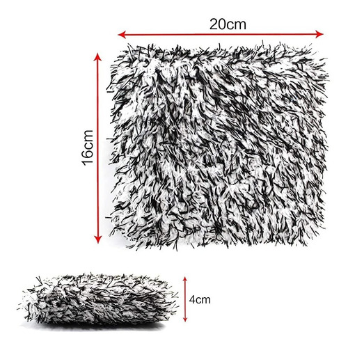 Esponja  De Microfibra Lavado Sin Rayones Ni Remolinos
