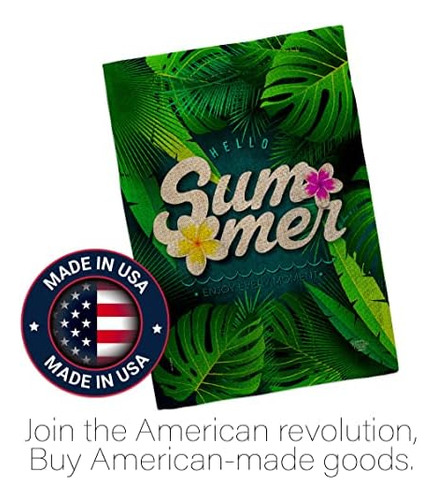 Colección De Adornos De Verano, Palmera, Arpillera, Bandera