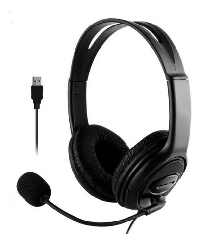 Auriculares Con Mic Gaming Conferencia Pc Ps4 Jetion Jet108u Color Negro