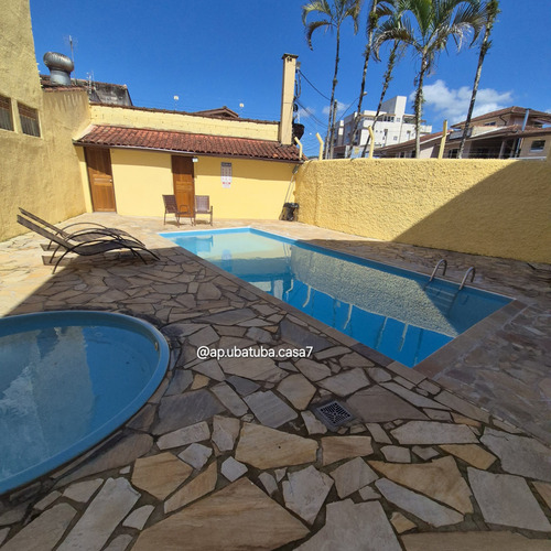 Casa 6 Triplex Ubatuba Com Tv, Wifi, Piscina, Churrasqueira