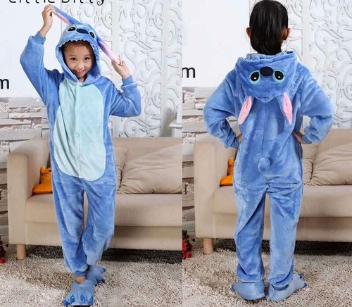 Kigurumi Mameluco Pijama Stitch Infantil Tallas 4 6 8