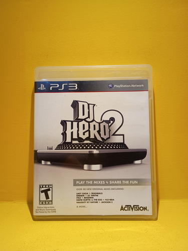 Dj Hero 2 Ps3 Midia Física Original Com Manual Bom Estado (Usado)