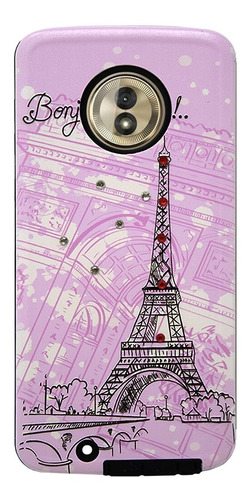 Funda Para LG Stylus H635 Case Pasta Diseño Con Cristal