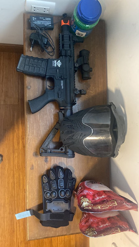 Airsoft G&g Firehawk + Accesorios