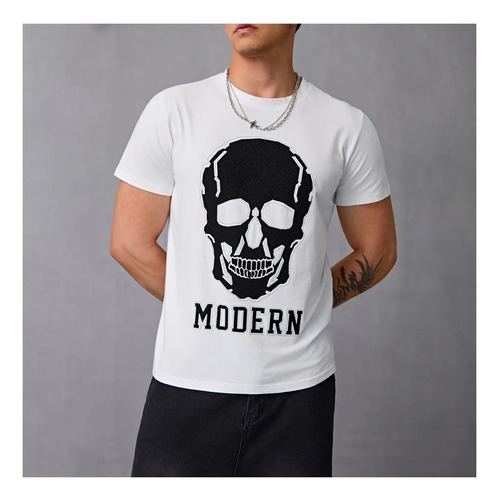 Playera Cuello Redondo 100% Algodón Camisetas Para Hombre