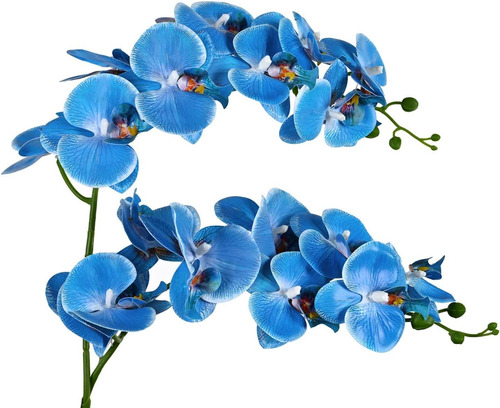 Orquídeas Azules Tallos De Orquídeas Sintéticas 38 2...