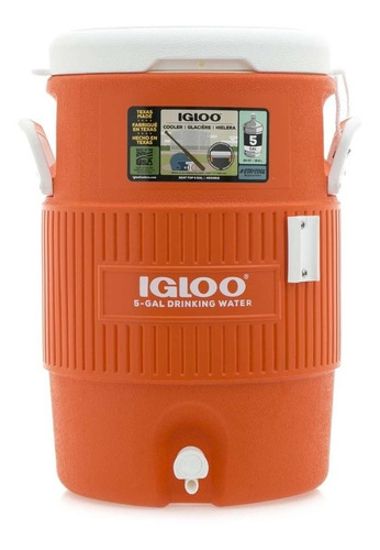 Termo Igloo 5 Galones 20 Litros Color Naranja Naranja