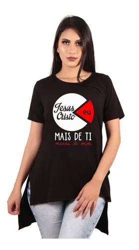 Camisas long best sale feminina