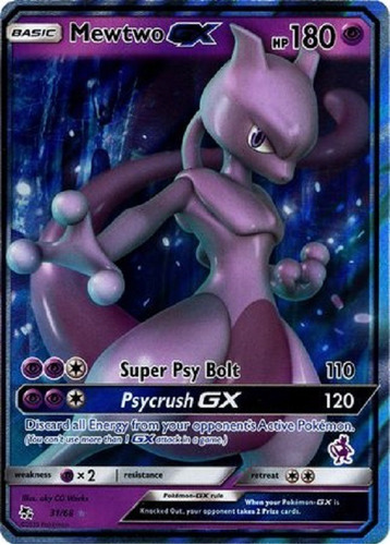 Mewtwo Gx 31/68 (mewtwo Símbolo) Ultra Raro Pokemon Tcg