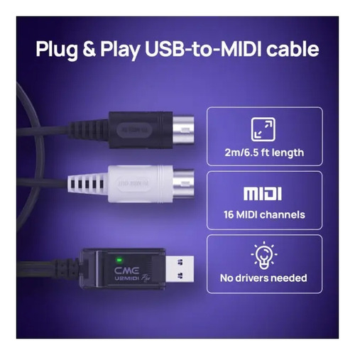 Interfaz Midi Usb Cable Plug & Play Mapper Y Router