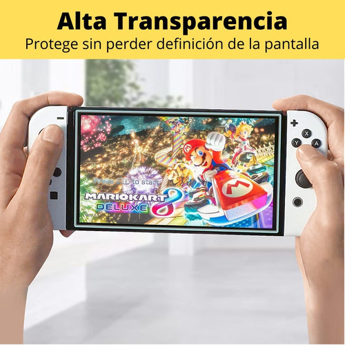 Imagen 3 de 5 de Vidrio Templado Para Oled Nintendo Switch Mica Lamina