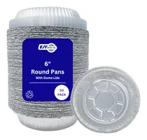 Comprar Sartenes Redondos Desechables De Papel De Aluminio Con Tapas