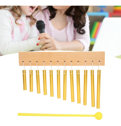12 Tonos Chimes Musical Instrumen Con Instrumento De De