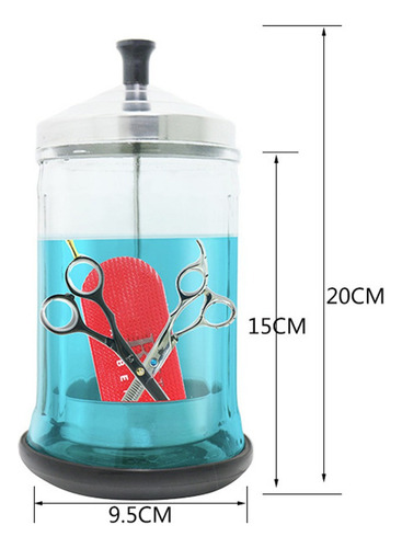 Frasco Esterilizador Desinfectante Para Los 20x9.5cm