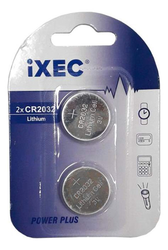 Pilas Ixec Litio Cr2032 - Pack X2