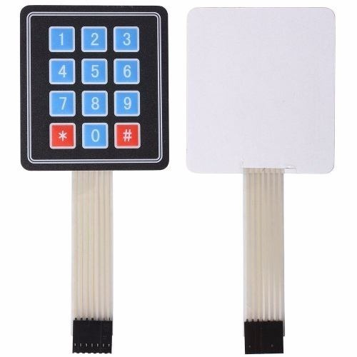 Teclado Membrana Matricial 4x3 Keypad Arduino Autoadhesivo