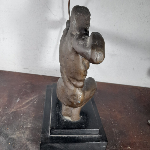Imagem 9 de 10 de Estatua Escultura Ferro Fundido Arqueiro Antiga 30 Cm Altura