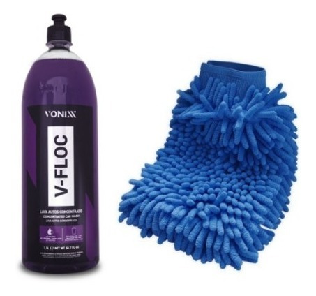 V-floc 1:400 - Shampoo Para Carros E Luva De Microfibra.