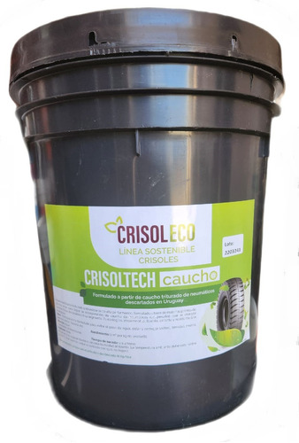 Crisoltech Caucho - Membrana Liquida Con Caucho, Ecologica