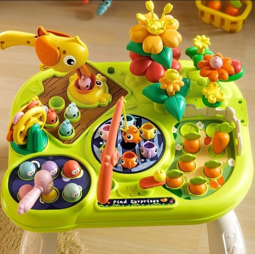 Mesa Infantil Multifuncional Aprendizaje 9 Juegos Bebé S