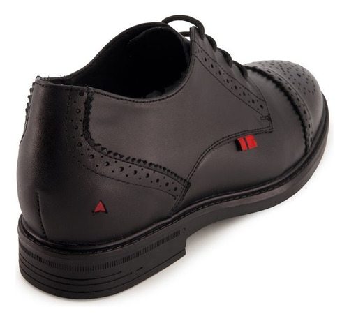 Zapato Oxford Vez76045 Transpirable Tacon Ancho Horma Comun