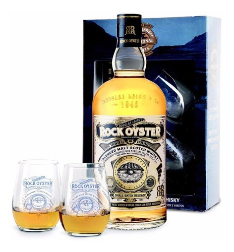 Whisky Rock Oyster Douglas Lai. X 700cc + 2 Vasos En Estuche