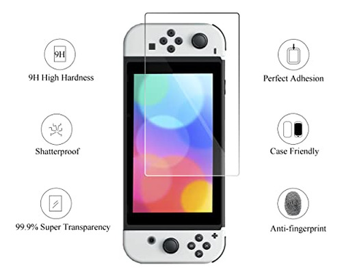 Ailun Protector De Pantalla Vidrio Templado Para Switch Oled