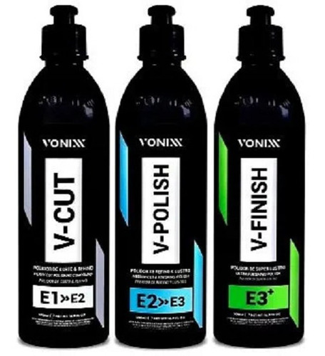 V- Cut, Polish E Finish Compostos Polidores 500ml Vhp Vonixx