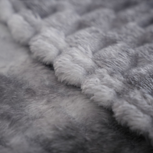 Frazada Esquimal Ligera 200x230 Cm Suave Resistente De Lujo Gris