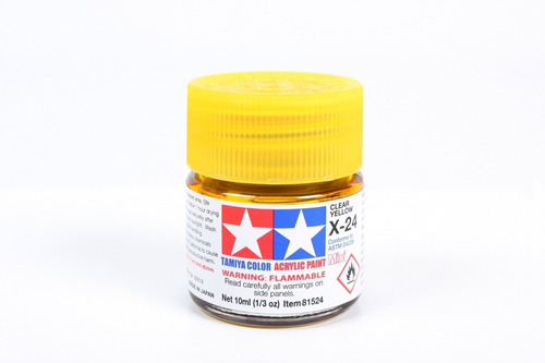 Modelismo Pintura Clear Yellow X-24 Envase 10 Ml Tamiya