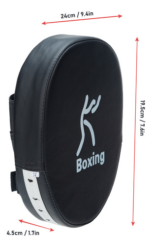 Manopla De Boxeo De Cuero Pu Con Espuma Gruesa Curvada Para