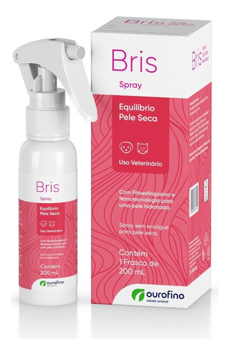 Bris Spray 200ml Para Cachorros Gatos Equilibrio Seca Pele