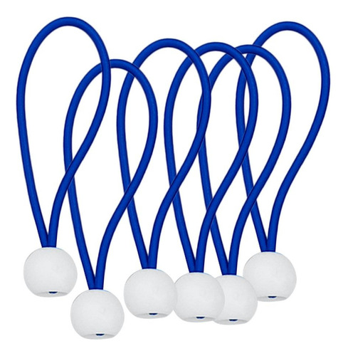 4 X 6pcs Amarrar Cabo Resistente A Uv 4 '' / 5 Azul 8