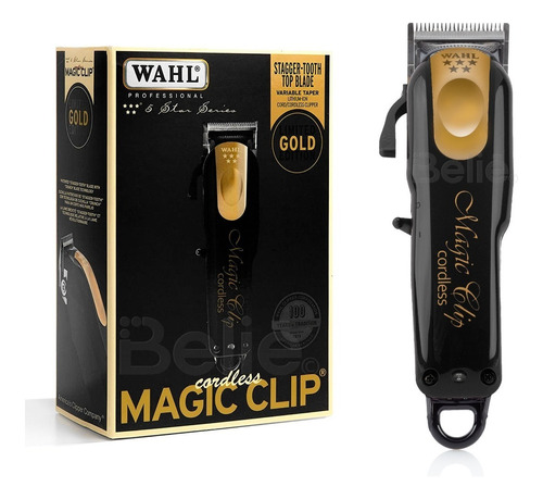 Cortadora de pelo Wahl Professional 5 Star Cordless Magic Clip Black & Gold 8148-100 negra y dorada 120V