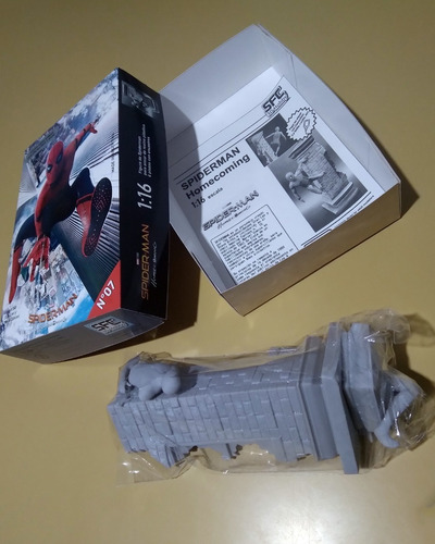 Spiderman Model Kit P/ Armar Y Pintar Esc 1:16 6piezas