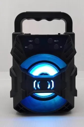 Parlante Portátil Bluetooth Radio Luz Led Sonido Kanji Vibe