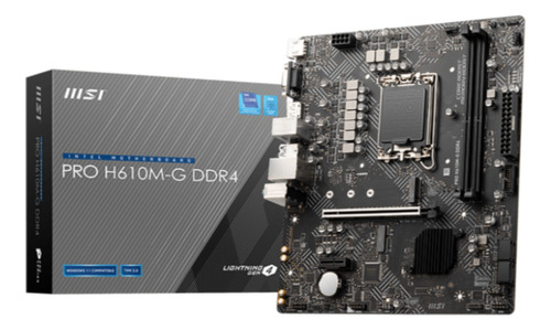 Motherboard Msi H610m-g Ddr4 Intel Socket 1700 12va Gen