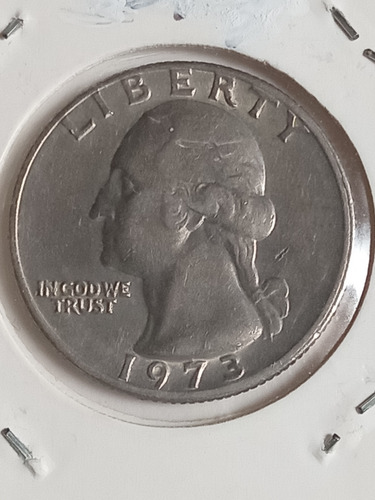 Estados Unidos 1973. Moneda De Quarter Dollar. Mb. Mira!!! (Usado)