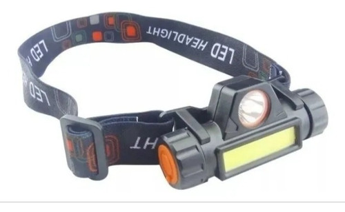 Linterna Minero 1 Led + 1 Ledcob C/ Iman Recargable Usb 