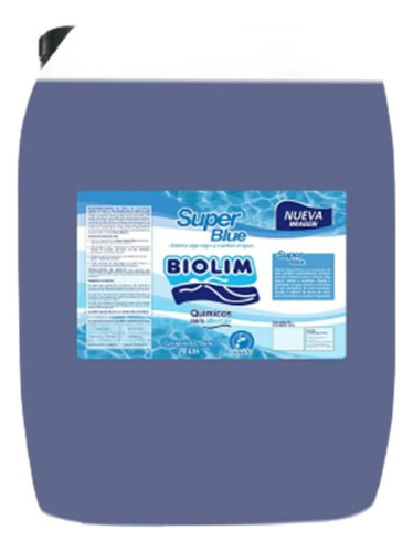 Alguicida Super Blue Para Alberca Biolim 50 Lts