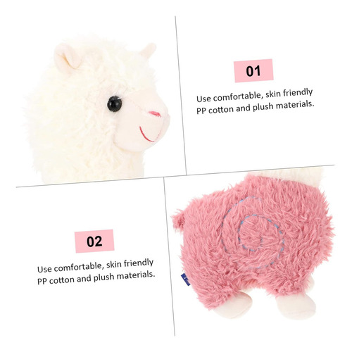 Juguete De Peluche Alpaca Esponjoso,cumpleaños Decoración