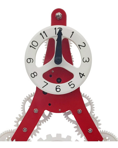 Reloj De Engranes París Chico Color Rojo