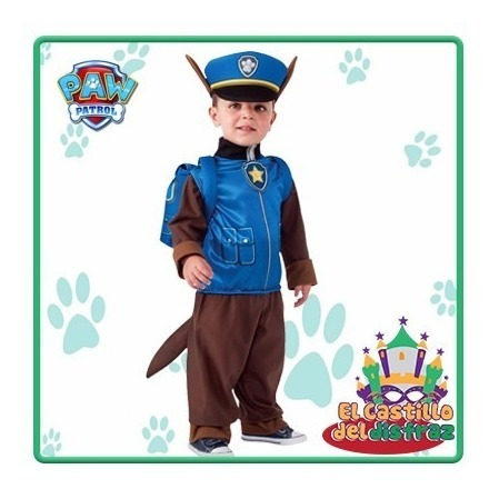 Disfraz Paw Patrol Chase Talla 2-4 Años Original Entrega Inm