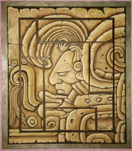 Arte Pintura Óleo Artista Conceptual Colores Maya